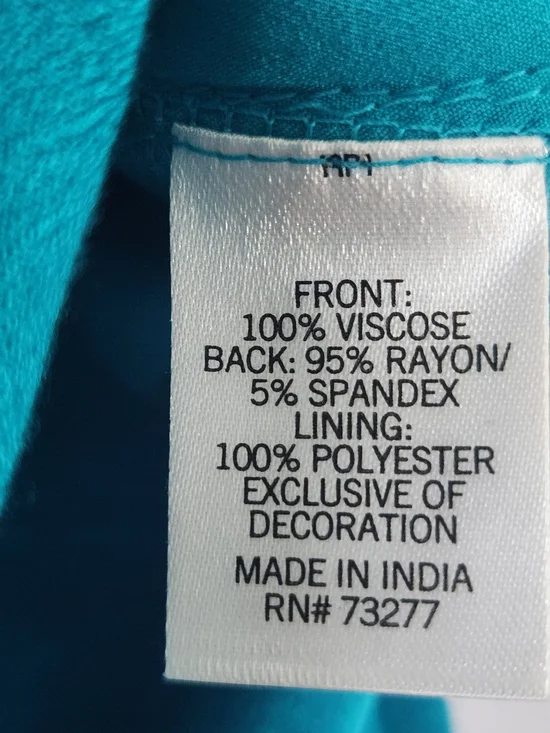 Apt. 9 Teal Sleeveless Tank with Beaded Geometric Neckline Size M #festive #fun - Picture 5 of 7